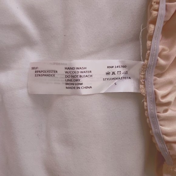 Beige ASTER midi dress, Small - Picture 4 of 6